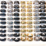 Personalized Stainless Steel Rings Set - 20/24/36pcs