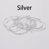 Metal Hoops Earring Big Circle Wire Hoops for Jewelry Making Supplies