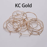 Metal Hoops Earring Big Circle Wire Hoops for Jewelry Making Supplies