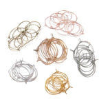 Metal Hoops Earring Big Circle Wire Hoops for Jewelry Making Supplies
