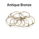 Metal Hoops Earring Big Circle Wire Hoops for Jewelry Making Supplies