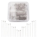 Stainless Steel Eye Flat Head Jewelry Findings Set for DIY Bracelet Necklace