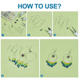 Stainless Steel Eye Flat Head Jewelry Findings Set for DIY Bracelet Necklace
