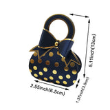 Polka Dot Bow Candy Box Packaging for Wedding Bridal Guest Favors