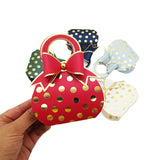 Polka Dot Bow Candy Box Packaging for Wedding Bridal Guest Favors