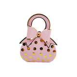 Polka Dot Bow Candy Box Packaging for Wedding Bridal Guest Favors