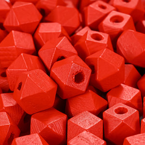 10/12mm Wood Beads Irregular Geometric Spacer Beads for Jewelry Making