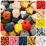 10/12mm Wood Beads Irregular Geometric Spacer Beads for Jewelry Making