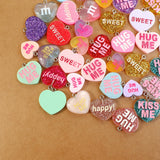 Random Heart Set Charms for Jewelry Making - 20/30/60/100Pcs/Lot