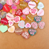 Random Heart Set Charms for Jewelry Making - 20/30/60/100Pcs/Lot