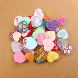 Random Heart Set Charms for Jewelry Making - 20/30/60/100Pcs/Lot