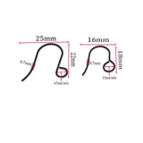 Stainless Steel Hypoallergenic Earring Hooks Findings for DIY Jewelry Making