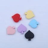 20-30Pcs Poker Spades Love Heart Resin Patch DIY Craft Supplies Materials