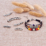 20~30Pcs Tibetan Style Long Tube Hollow Spacer Beads DIY Jewelry Findings