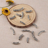 20~30Pcs Tibetan Style Long Tube Hollow Spacer Beads DIY Jewelry Findings