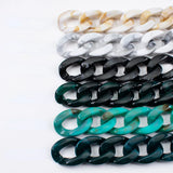 Acrylic Twisted Link Chain Beads for Bracelet Necklace Earrings