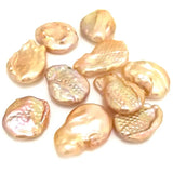 20-30mm Natural Baroque Coin Pearls, No Hole, Loose