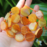 Natural Agate Faceted Multicolor Loose Beads 16inch