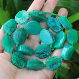 Natural Agate Faceted Multicolor Loose Beads 16inch