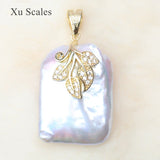 20-30mm Natural Freshwater Extra Large Baroque Aurora Pearl Pendant