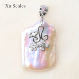 20-30mm Natural Freshwater Extra Large Baroque Aurora Pearl Pendant