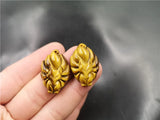 Tigers Eye Nine Tailed Fox Bead for Jewelry Making