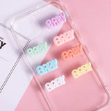 20/30pcs BABY Resin Accessories DIY Craft Supplies Phone Shell Art Fridge Home