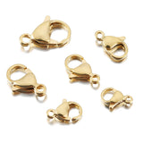 20-30pcs Stainless Steel Lobster Claw Clasps for DIY Jewelry Making