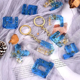 Keychain Jump Rings Screw Eye Pins DIY Epoxy Resin Jewelry Making Accessories