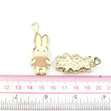 Colorful Rabbit Resin Pendant 10pcs/lot Jewelry Making Accessories