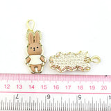 Colorful Rabbit Resin Pendant 10pcs/lot Jewelry Making Accessories