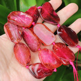 20-35mm Agate Multicolor Loose Beads 16inch
