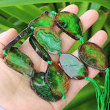 20-35mm Agate Multicolor Loose Beads 16inch