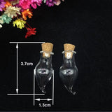 Set of 20 Chili Glass Bottles for DIY Accessories