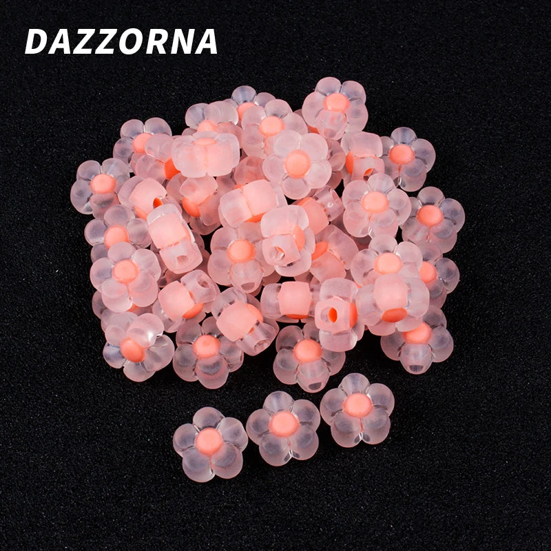 12mm Acrylic Flower Beads DIY Jewelry Accessories