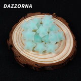 70Pcs 14mm Acrylic Spaced Beads Transparent Pentagram Shape For Bracelet DIY