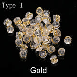 Silicone Earring Stoppers Caps Transparent Jewelry Findings