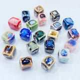 36 Colors 8MM Cube Ceramic Spacer Beads Jewelry Making DIY Porcelain