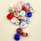 20/40pcs 11*6MM Ceramic Porcelain Spacer Beads Abstract Colors Jewelry Making