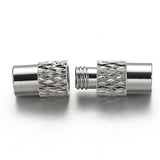 20-40pcs 13x4mm Twist Cylinder Fasteners Clasps for DIY Jewelry Making