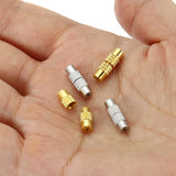 20-40pcs 13x4mm Twist Cylinder Fasteners Clasps for DIY Jewelry Making