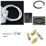 20-40pcs 13x4mm Twist Cylinder Fasteners Clasps for DIY Jewelry Making