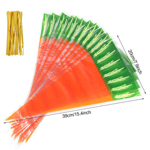 Easter Bunny Carrot Candy Bags for Kids Birthday Party