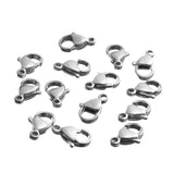 20-40pcs Stainless Steel Lobster Clasp Hooks For Jewelry Making