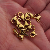 20-40pcs Stainless Steel Lobster Clasp Hooks For Jewelry Making