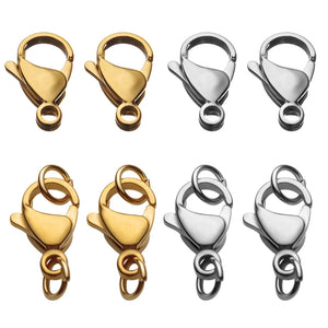 Stainless Steel Plated Lobster Clasp Claw Clasps 20-40pcs