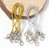 20/40pcs Thread Cord Key Holder Bag Key Ring Hanger Lobster Keyrings DIY Keyfob