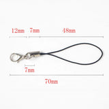 20/40pcs Thread Cord Key Holder Bag Key Ring Hanger Lobster Keyrings DIY Keyfob