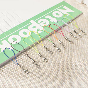 20/40pcs Thread Cord Key Holder Bag Key Ring Hanger Lobster Keyrings DIY Keyfob