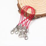 20/40pcs Thread Cord Key Holder Bag Key Ring Hanger Lobster Keyrings DIY Keyfob